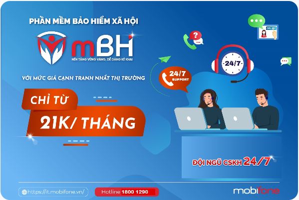 Phần mềm BHXH điện tử mBH